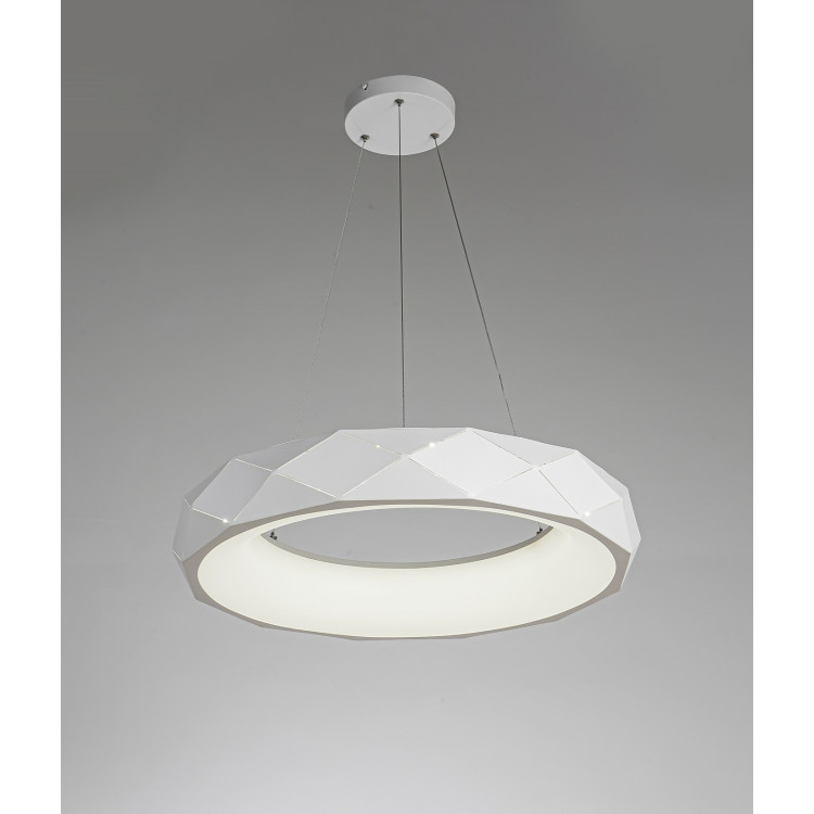 Lampa wisząca Reus biała LED 4000K - 8641