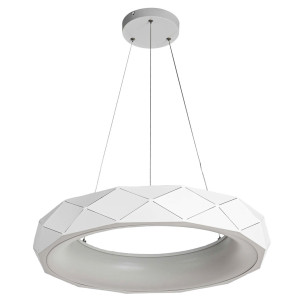 Lampa wisząca Reus biała LED 4000K