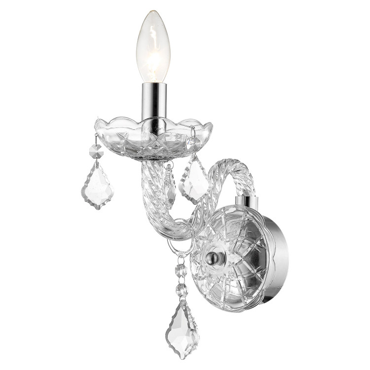 Kinkiet Cristallo srebrny 1xE14 - 8719