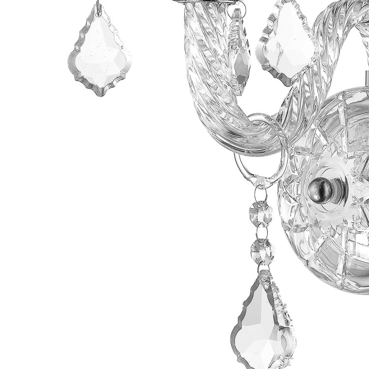 Kinkiet Cristallo srebrny 1xE14 - 8720