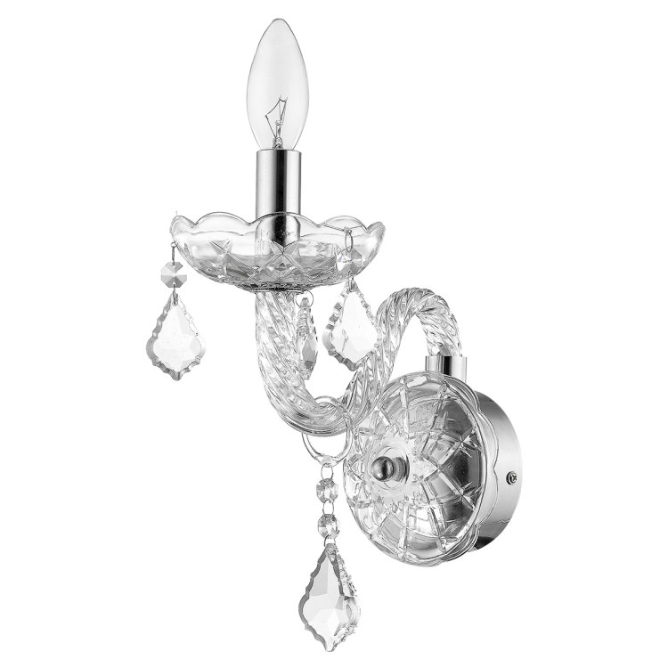 Kinkiet Cristallo srebrny 1xE14 - 8723