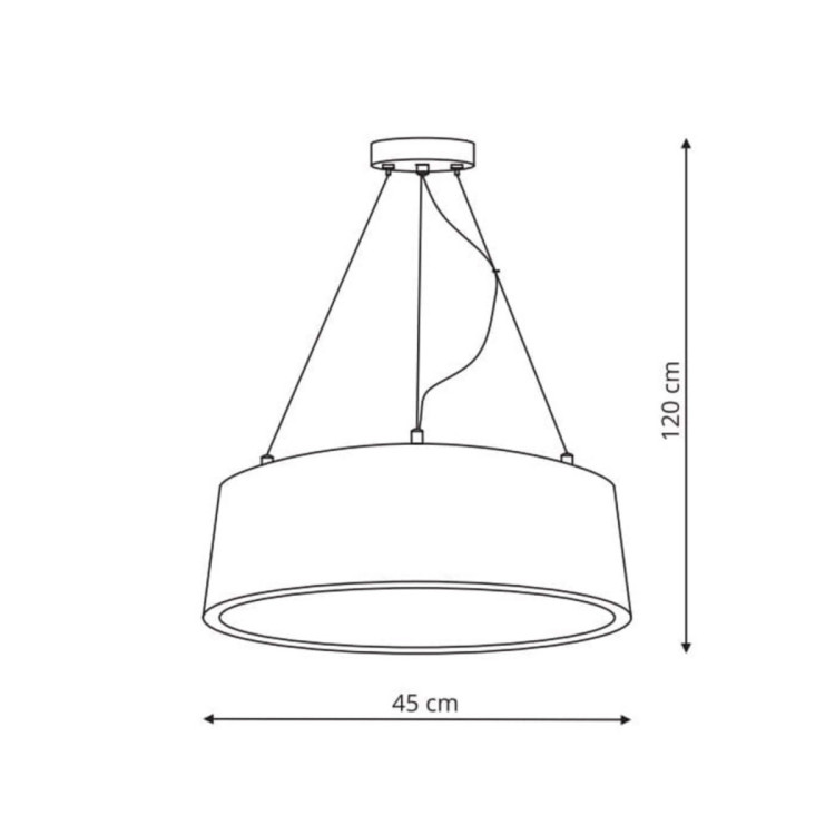 Lampa wisząca Malaga czarna LED 3000K - 8842