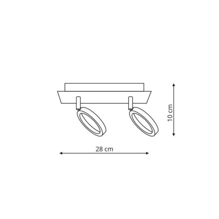 Spot Carrara srebrny LED 3000K - 8850