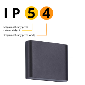 Kinkiet Sapri czarny LED 4000K