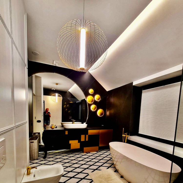 Lampa wiszaca Treviso czarna LED 3000K - 8882