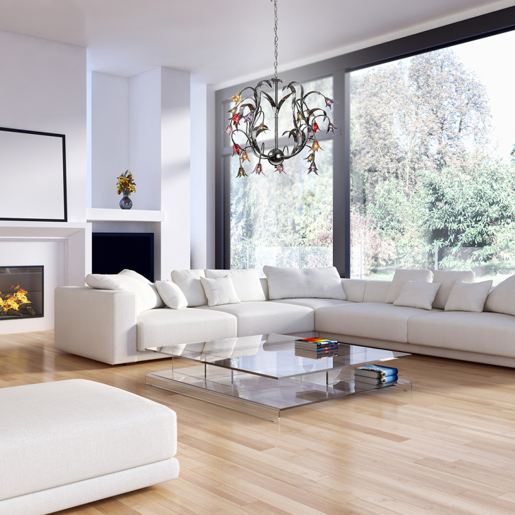 Lampa wisząca Hawai srebrna 20xG4 - 8899