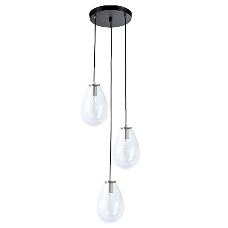 Lampa wisząca Fondi czarna 3xE14 - 8912