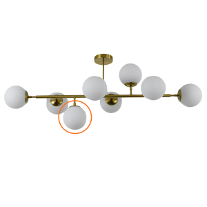 Zapasowy klosz Dorado 8