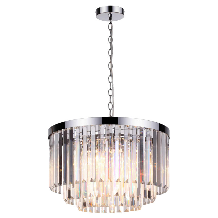 Lampa wisząca Vetro 5 srebrna 5xE14 - 8982