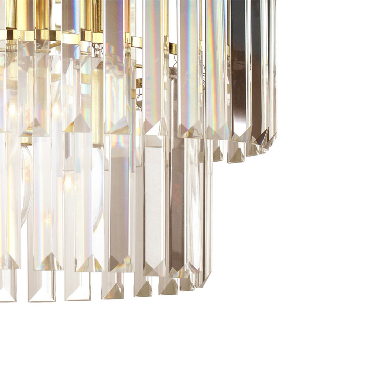 Lampa wisząca Vetro 5 antyczne złoto 5xE14 - 8990