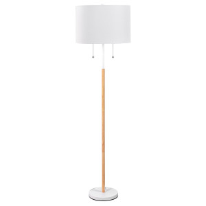 Lampa podłogowa Fogo biała 2xE27