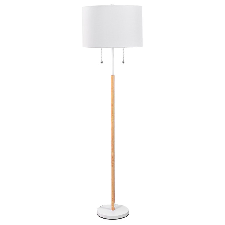 Lampa podłogowa Fogo biała 2xE27 - 9007