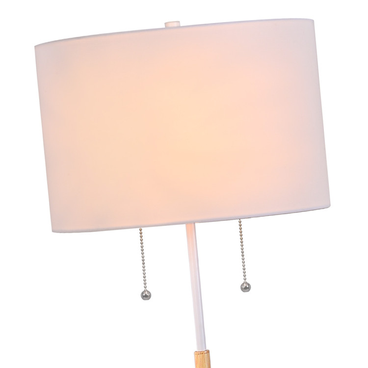 Lampa podłogowa Fogo biała 2xE27 - 9014