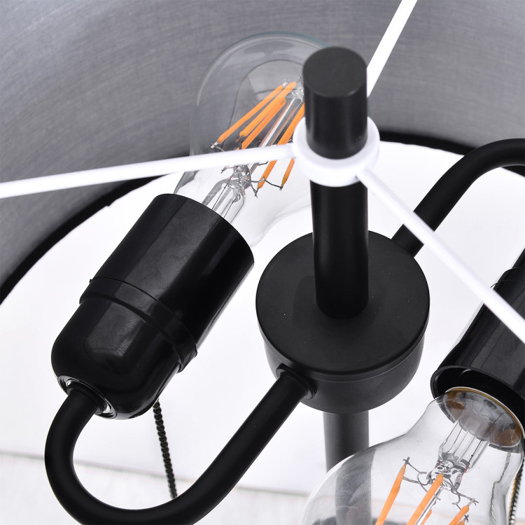 Lampa podłogowa Fogo czarna 2xE27 - 9019