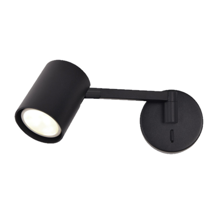 Kinkiet z wysięgnikiem Snow czarny 1xGU10 - 9023