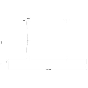 Lampa wisząca Luci L czarna Tuya LED CCT