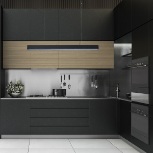 Lampa wisząca Mira L czarna Tuya LED CCT