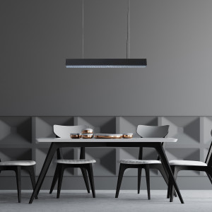 Lampa wisząca Mira M czarna Tuya LED CCT