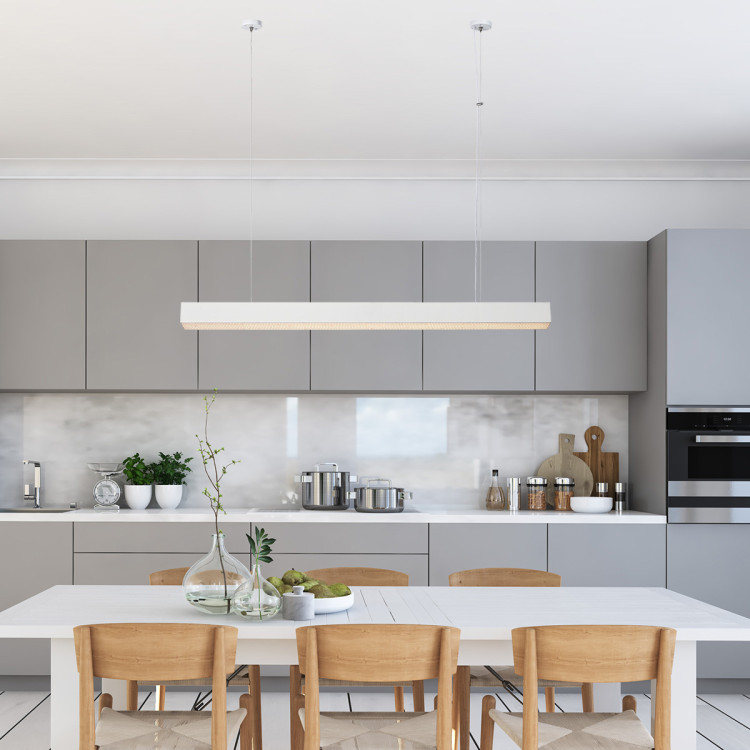 Lampa wisząca Mira L biała Tuya LED CCT - 9110