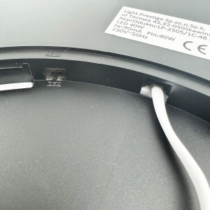 Plafon California 30 cm czarny LED CCT