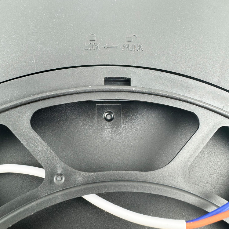 Plafon California 30 cm czarny LED CCT - 9167