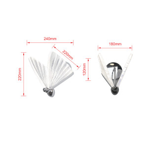 Kinkiet Mariposa srebrny LED CCT
