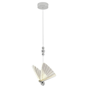 Lampa wisząca Mariposa 1 srebrna LED CCT