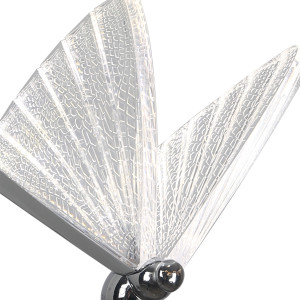 Kinkiet Mariposa srebrny LED CCT