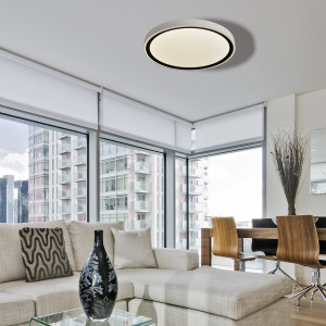 Plafon Vegas 30 cm czarny LED 4000K