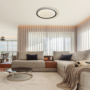 Plafon Vegas 40 cm czarny LED 4000K