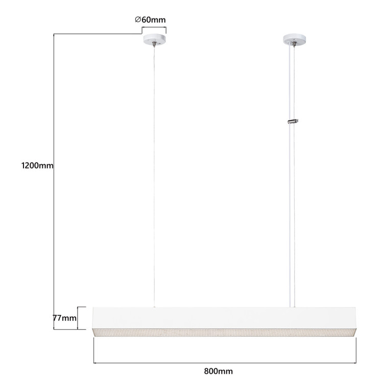 Lampa wisząca Mira M biała Tuya LED CCT - 9440