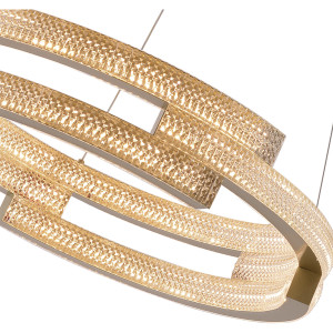 Lampa wisząca Tarja złota LED CCT