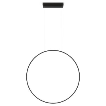 Lampa wisząca Mirror L czarna IP44 LED CCT