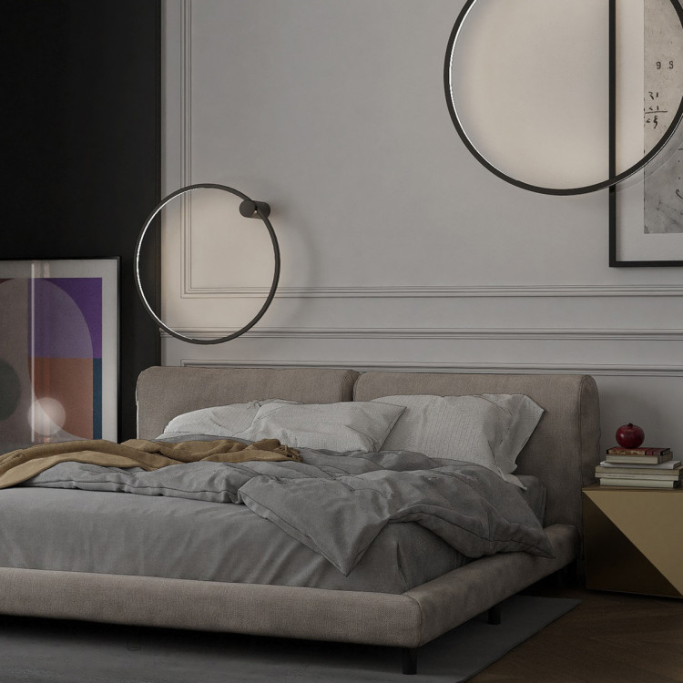 Kinkiet Mirror L czarny IP44 LED CCT - 9519