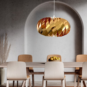 Lampa wisząca Jet złota 1xE27