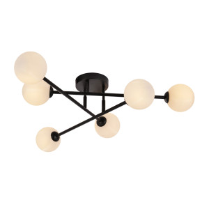 Lampa sufitowa Dorado czarna 6xG9