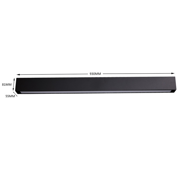 Kinkiet Ibros 93 cm czarny IP44 LED CCT - 9642