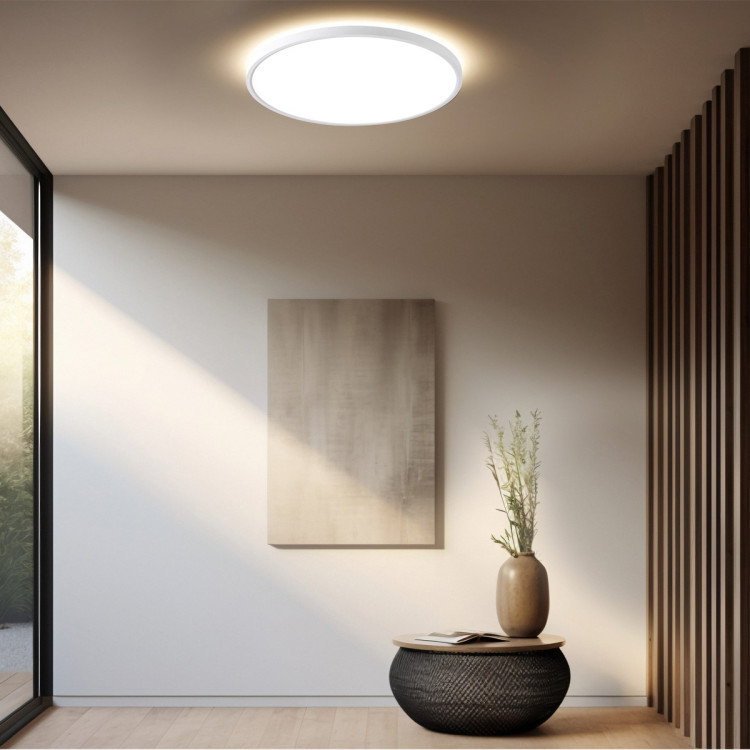 Plafon Pryzma 38 cm biały LED CCT - 9658