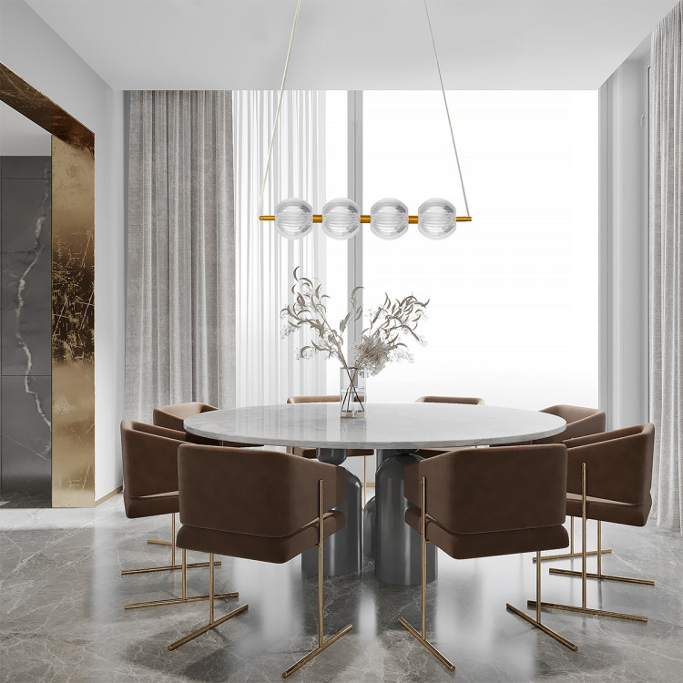 Lampa wisząca Brillant 4 złota LED CCT - 9798