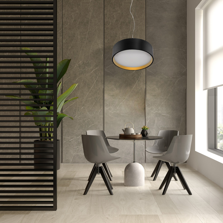 Lampa wisząca Hudson czarno - złota LED 3000K - 9805