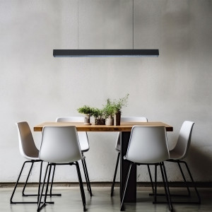 Lampa wisząca Mira L czarna Tuya LED CCT