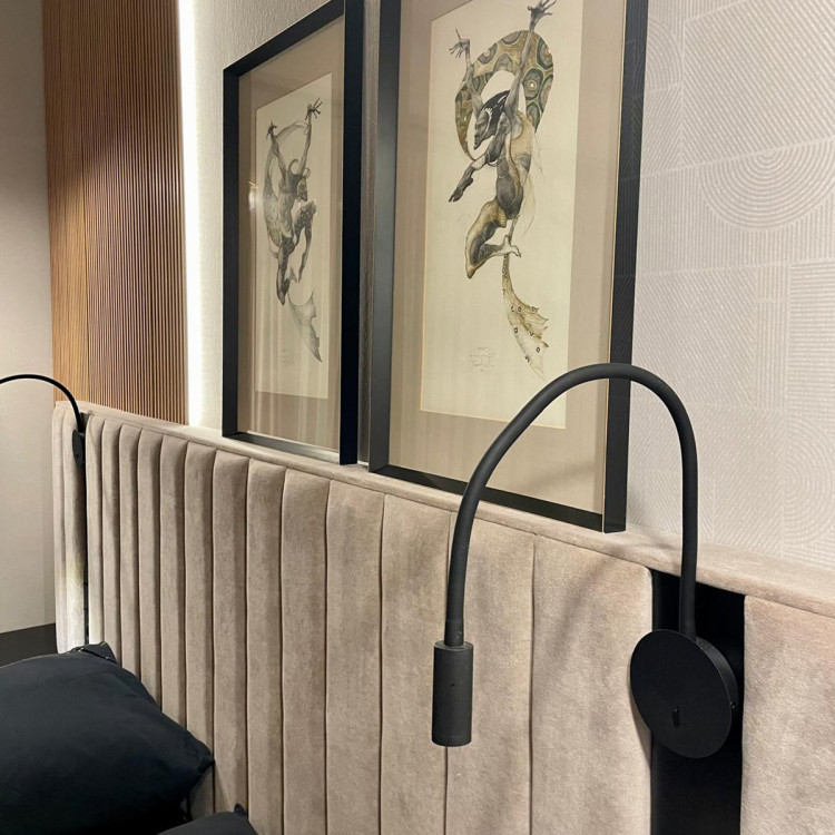 Kinkiet na elastycznym wysięgniku Senise czarny LED 3000K - 9947